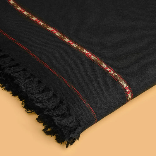 BLACK WOOLEN SHAWL