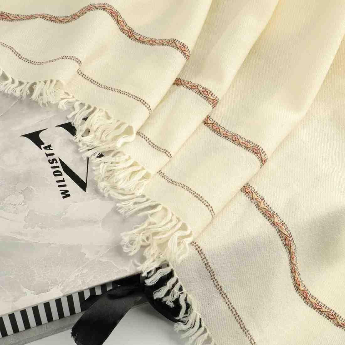 OFF-WHITE WOOLEN SHAWL